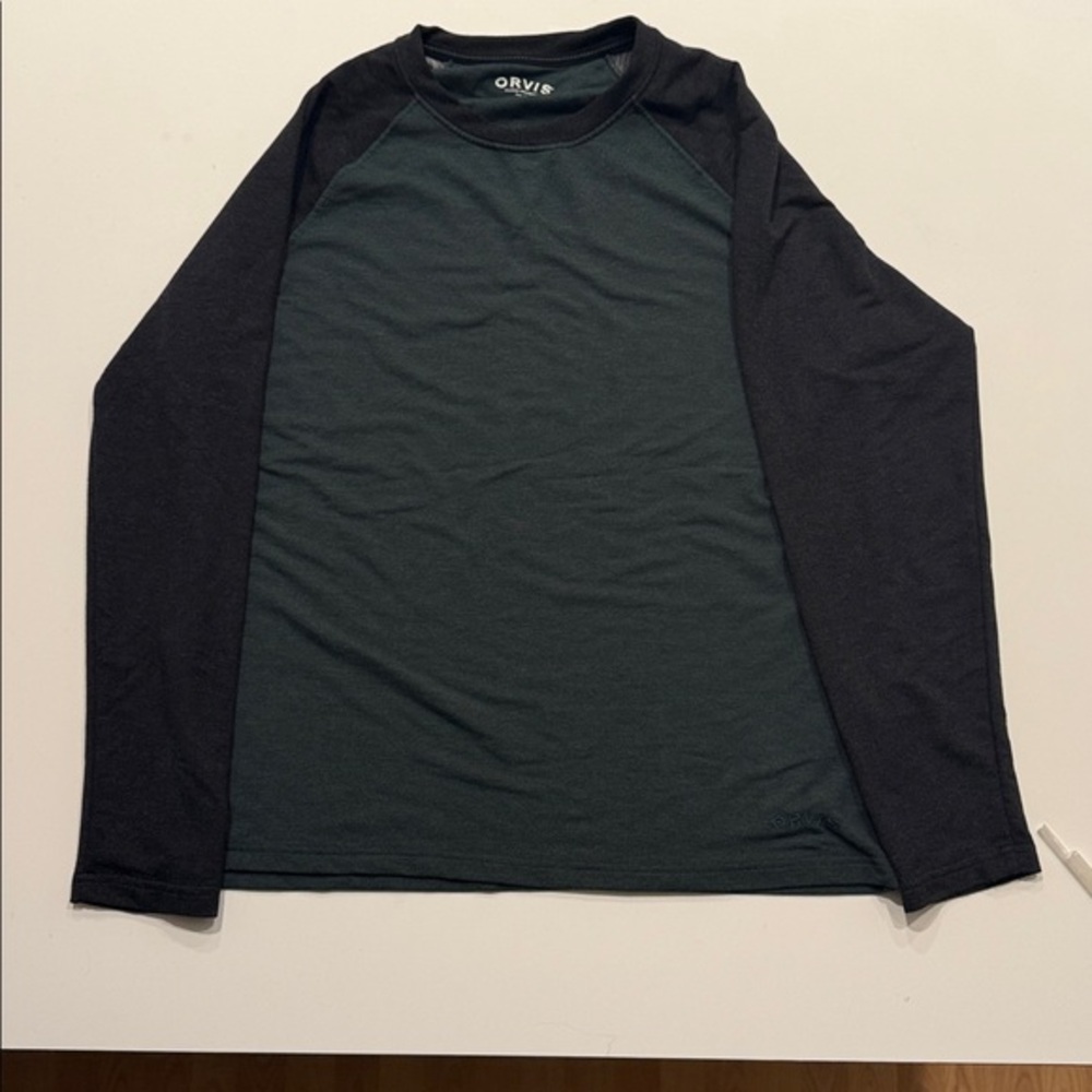 Orvis Dark Green and Black‎ Long Sleeve Men’s Shirt Size L